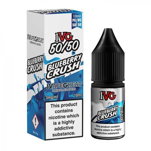 IVG 50/50 Series Blueberry Crush 10ml E-Liqui...