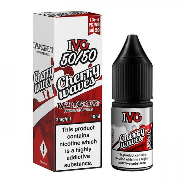 IVG 50/50 Series Cherry Waves 10ml E-Liquid