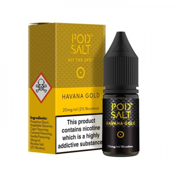 Pod Salt Havana Gold 10ml Nicotine Salt E-Liq...