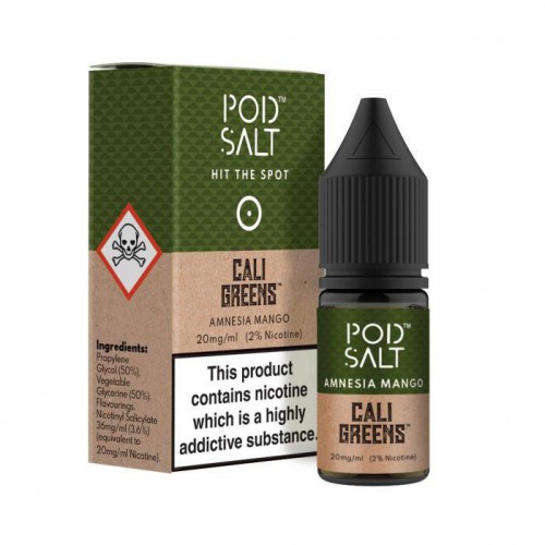 Pod Salt & Cali Greens Amnesia Mango 10ml...