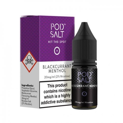 Pod Salt Blackcurrant Menthol 10ml Nicotine S...