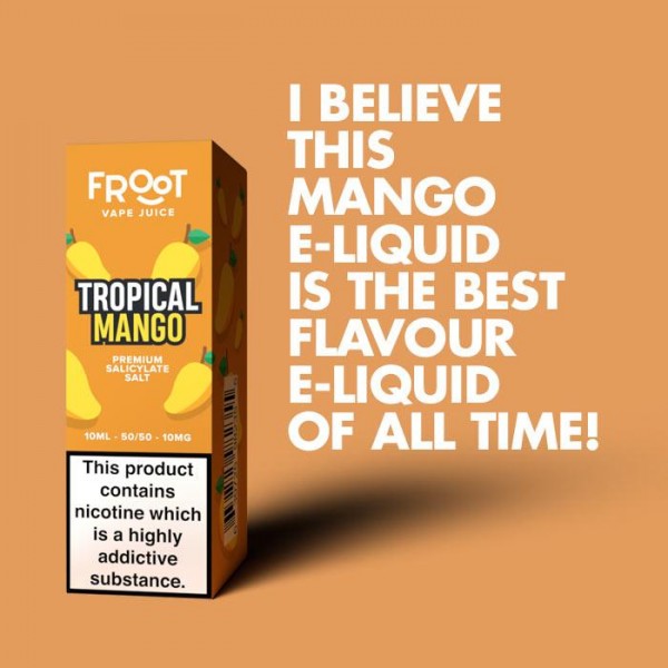 Fruut Salt Tropical Mango - 10ml Nicotine Salt E-Liquid