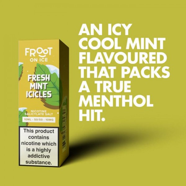 Fruut Salt On Ice Fresh Mint Icicles - 10ml Nicotine Salt E-Liquid