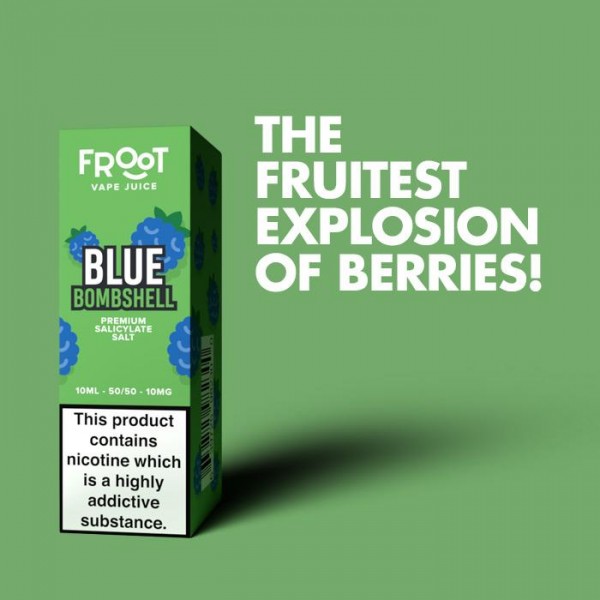 Fruut Salt Blue Bomshell - 10ml Nicotine Salt E-Liquid