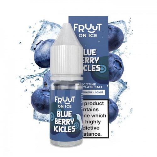 Fruut Salt On Ice Blueberry Icicles - 10ml Ni...