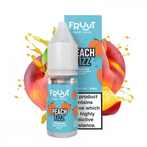 Fruut Salt Peach Fizz - 10ml Nicotine Salt E-...