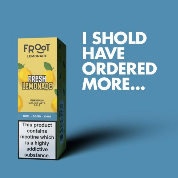 Fruut Lemonade Fresh Lemonade - 10ml Nicotine Salt E-Liquid