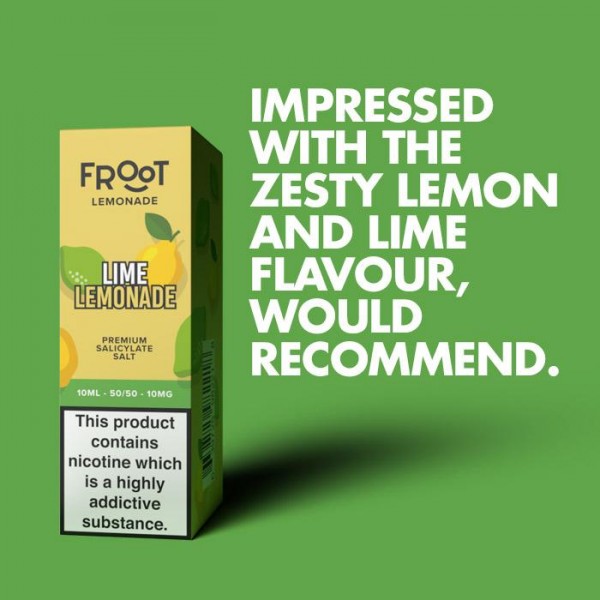 Fruut Lemonade Lime Lemonade - 10ml Nicotine Salt E-Liquid