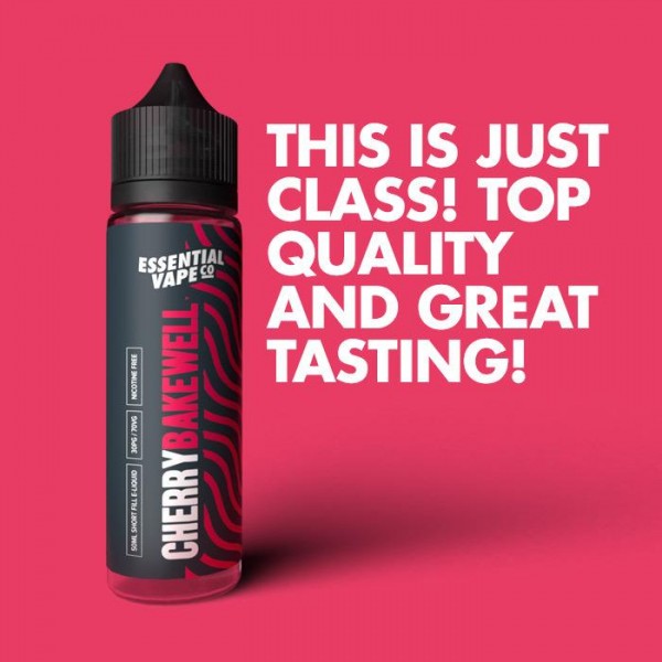 Essential Vape Co Cherry Bakewell 50ml Short Fill E-Liquid