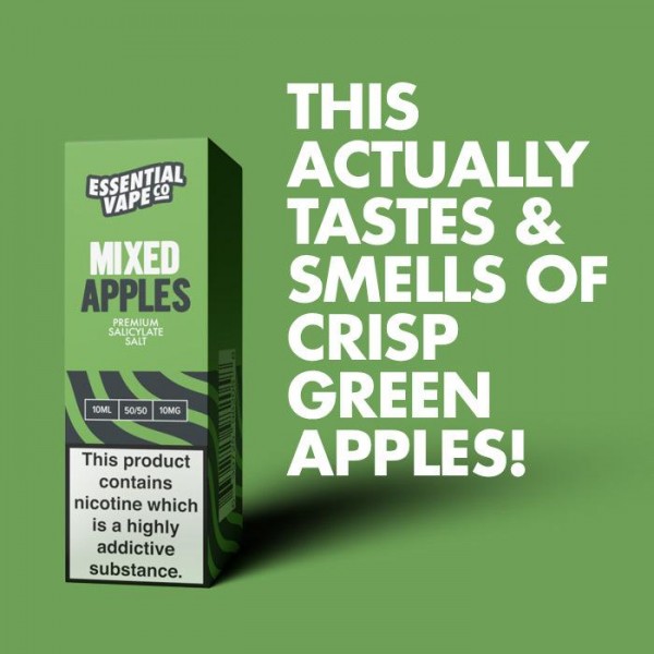 Essential Vape Co Mixed Apples - 10ml Nicotine Salt E-Liquid