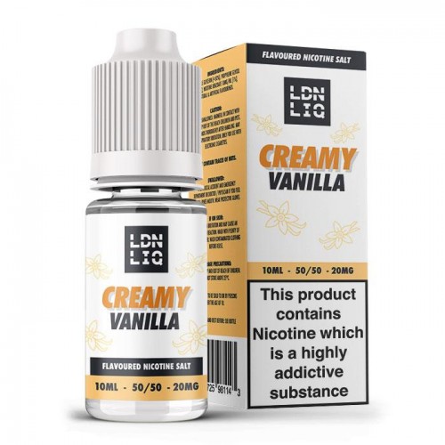 LDN LIQ Nic Salts Creamy Vanilla 10ml E-Liqui...