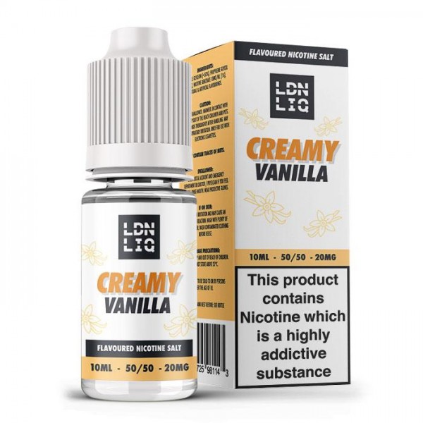 LDN LIQ Nic Salts Creamy Vanilla 10ml E-Liqui...