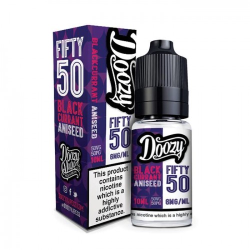 Doozy Vape Blackcurrant Aniseed Fifty 50 10ml...