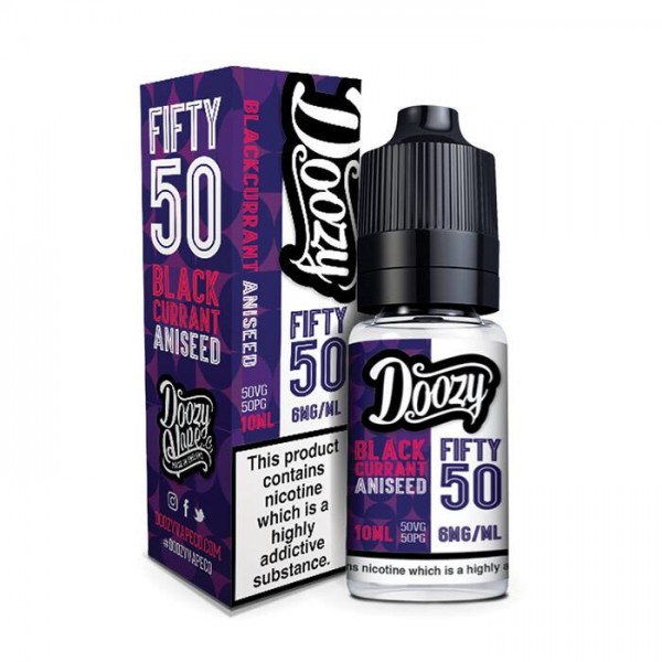 Doozy Vape Blackcurrant Aniseed Fifty 50 10ml E-Liquid