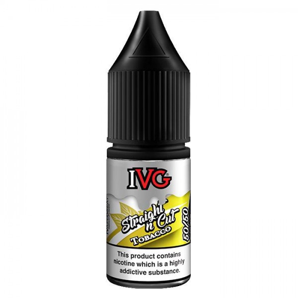 IVG 50/50 Series Straight n Cut Tobacco 10ml E-Liquid