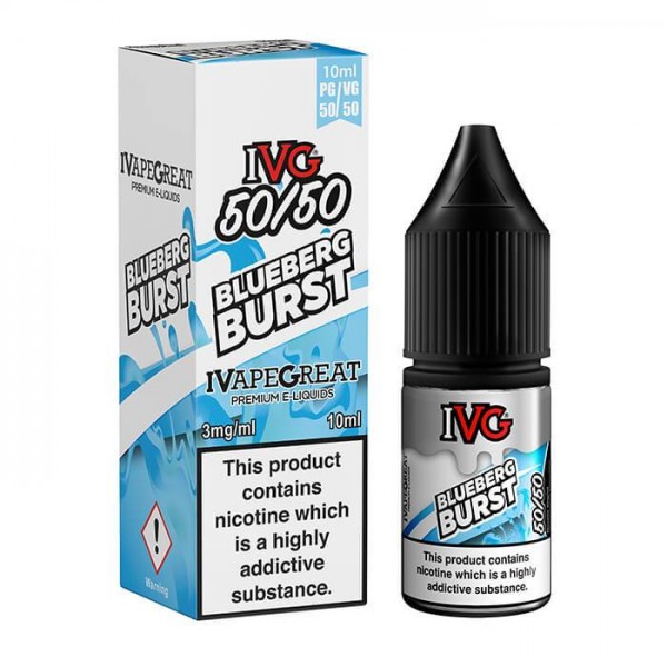 IVG 50/50 Series Blueberg Burst 10ml E-Liquid