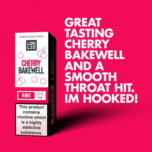 LDN LIQ Cherry Bakewell - 10ml E-Liquid