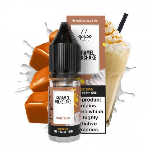 Dolce Salts Caramel Milkshake - 10ml Nicotine...