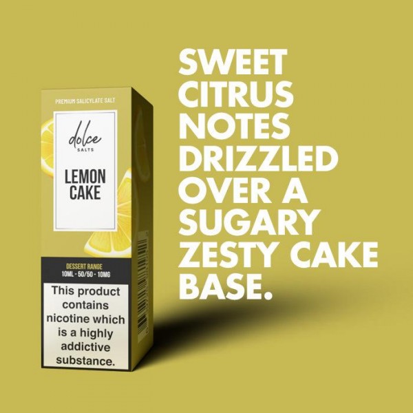 Dolce Salts Lemon Cake - 10ml Nicotine Salt E-Liquid