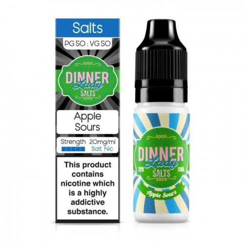 Dinner Lady - Apple Sours 10ml Salt Nic E-Liq...