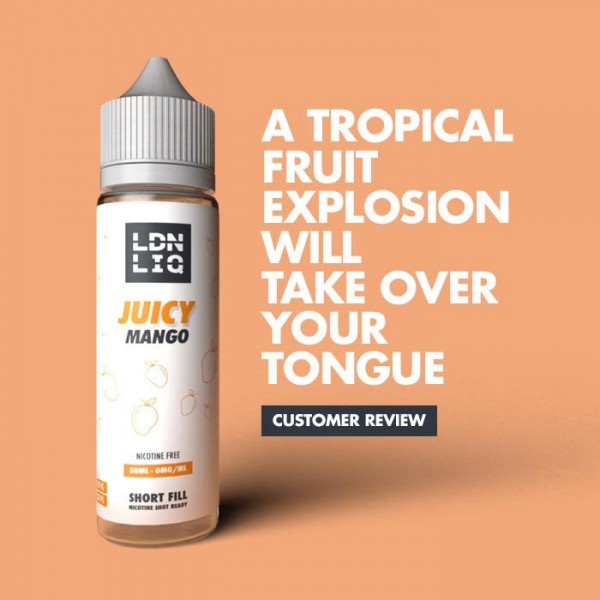 LDN LIQ Juicy Mango 50ml Short Fill E-Liquid