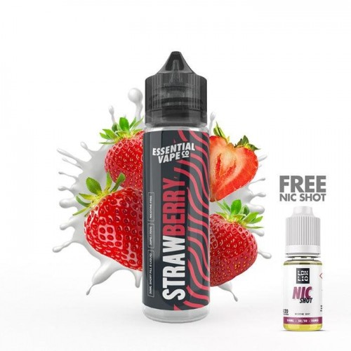 Essential Vape Co Strawberry 50ml Short Fill ...