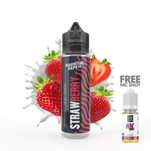 Essential Vape Co Strawberry 50ml Short Fill E-Liquid