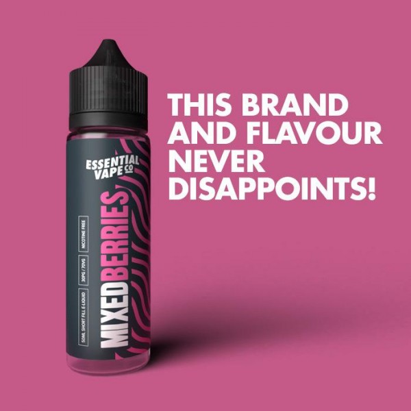 Essential Vape Co Mixed Berries 50ml Short Fill E-Liquid