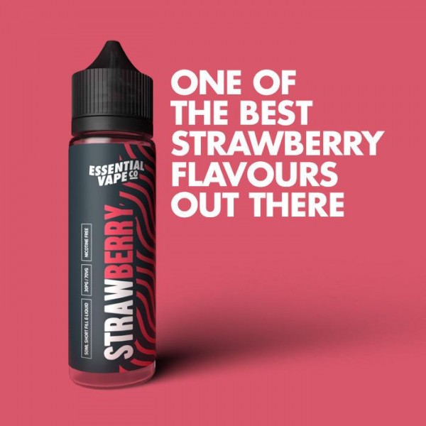 Essential Vape Co Strawberry 50ml Short Fill E-Liquid