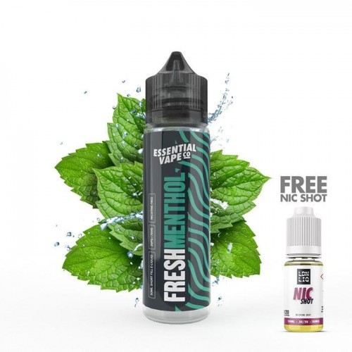 Essential Vape Co Fresh Menthol 50ml Short Fi...