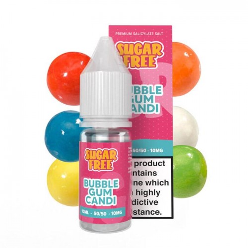 Sugar Free Bubblegum Candi - 10ml Nicotine Sa...