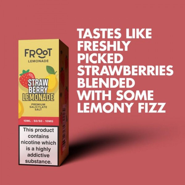 Fruut Lemonade Strawberry Lemonade - 10ml Nicotine Salt E-Liquid