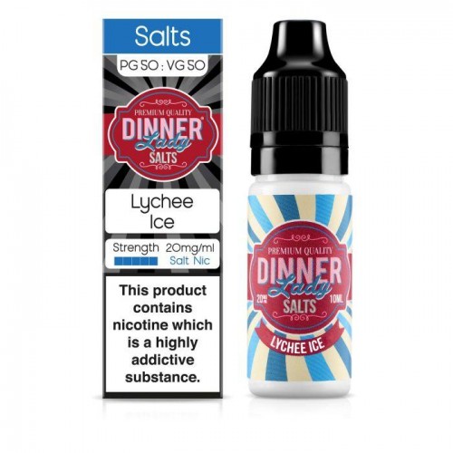 Dinner Lady - Lychee Ice 10ml Salt Nic E-Liqu...